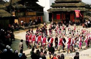 The panorama of the Dong Village in Sanjiang The panorama of the Dong Village in Sanjiang