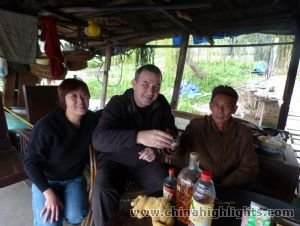 A visit to local house boat